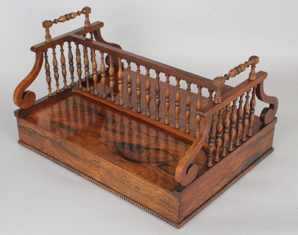 Fine Regency period rosewood book-stand in the manner of Gillows of Lancaster View II