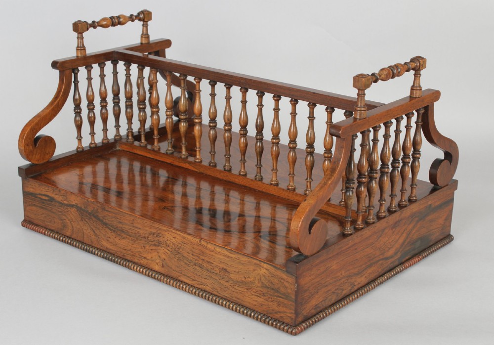 Fine Regency period rosewood book-stand in the manner of Gillows of Lancaster View IV