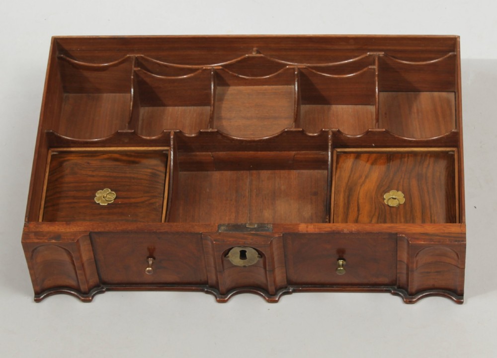 Fine and rare Queen Anne period walnut dressing table mirror  View VI