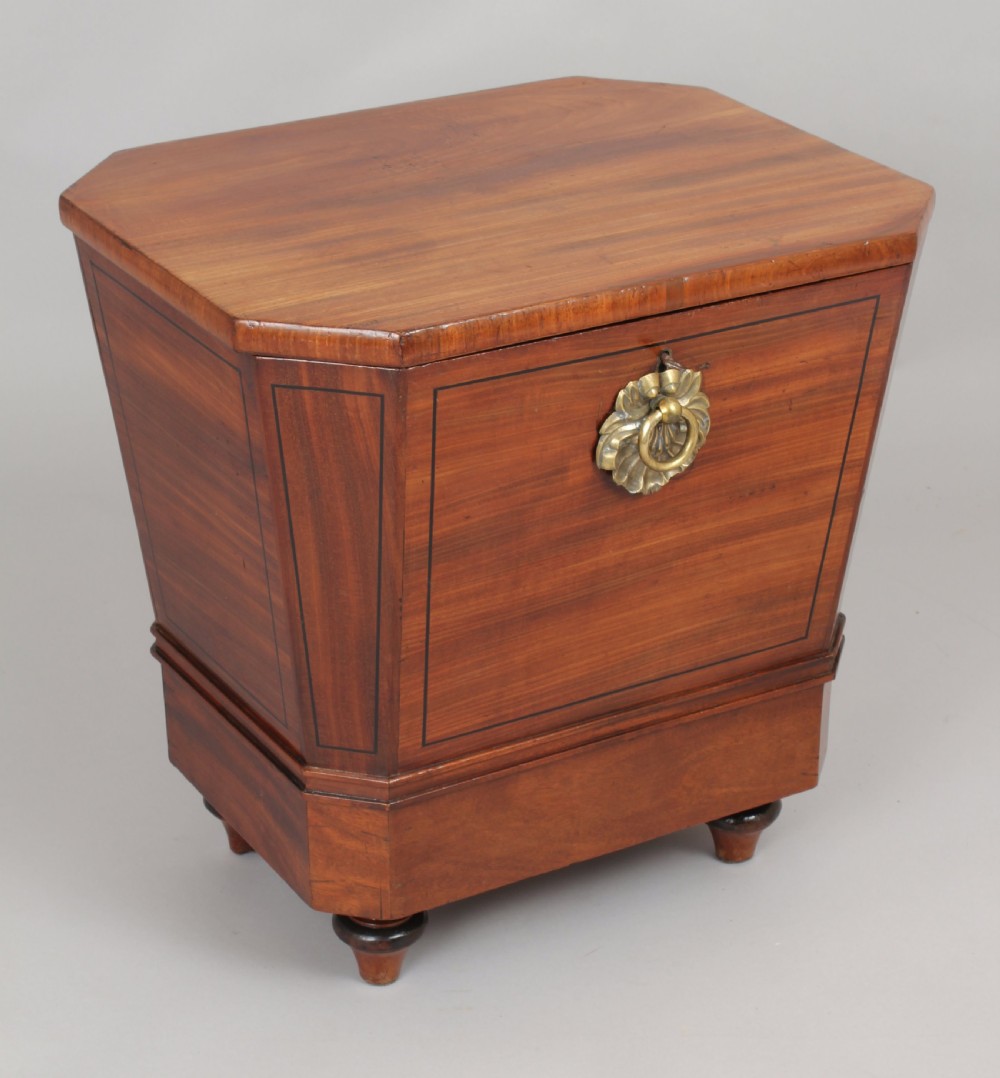 George IV period mahogany wine-cooler 