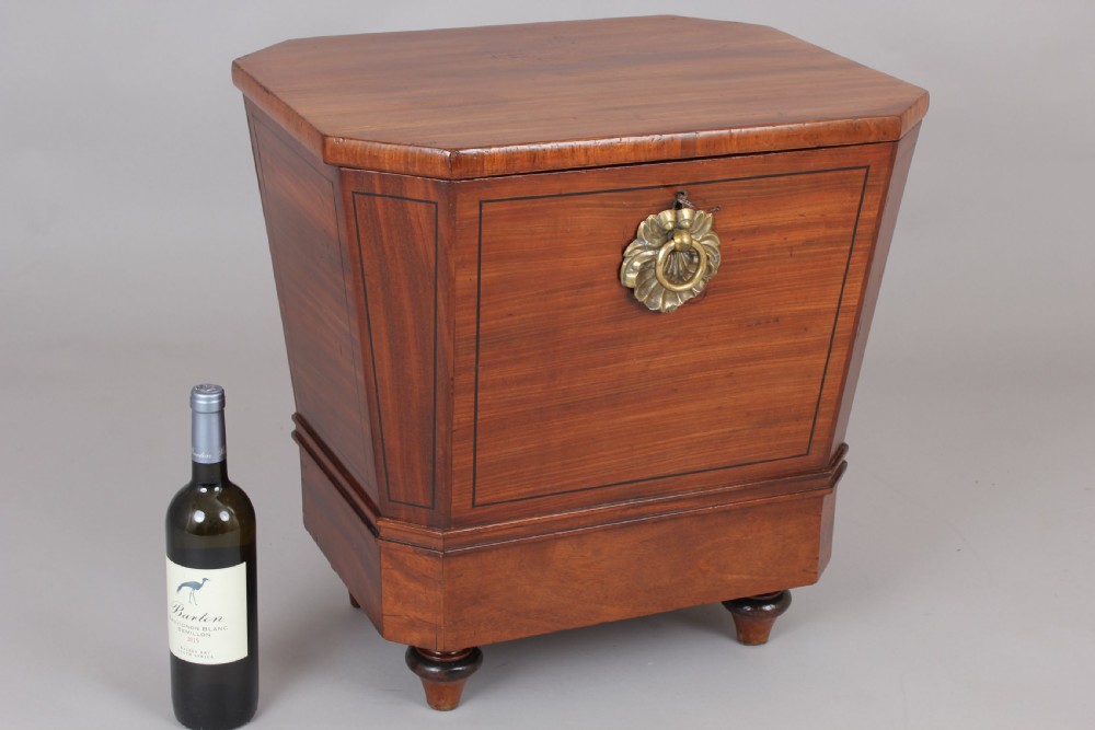 George IV period mahogany wine-cooler  View V