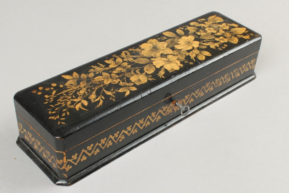19th century continental pen-work glove-box View III