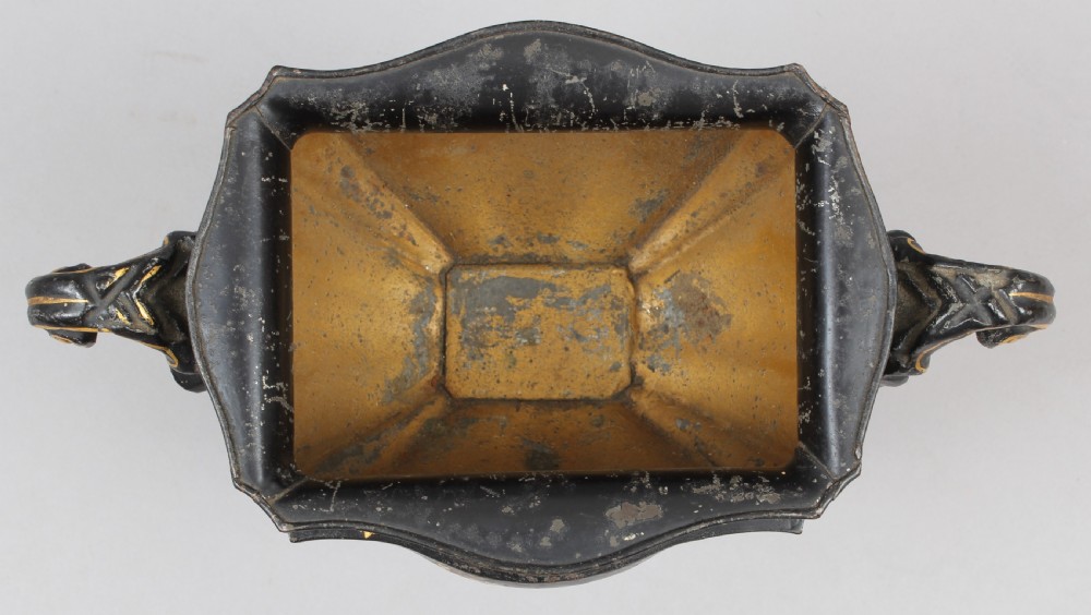 Early 19th century Toleware chestnut urn View II