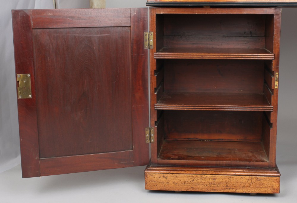 George IV period mahogany partners' desk View IV