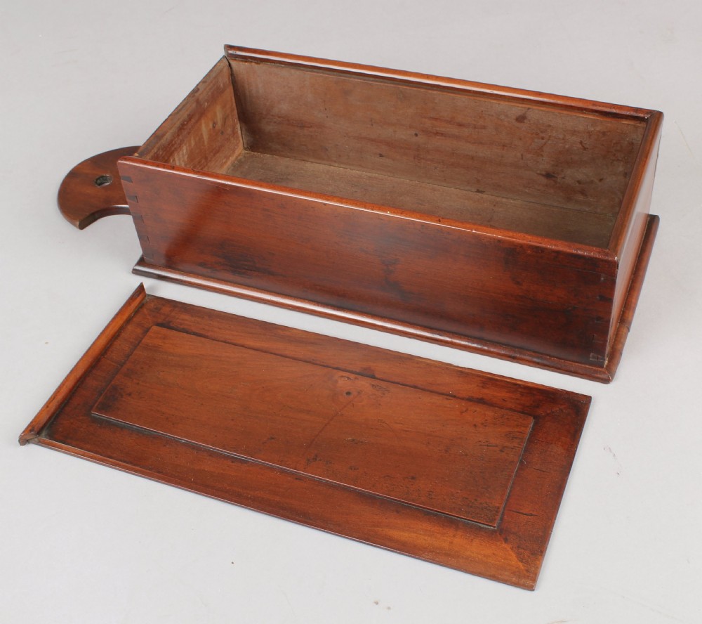 George III period mahogany candle-box View III
