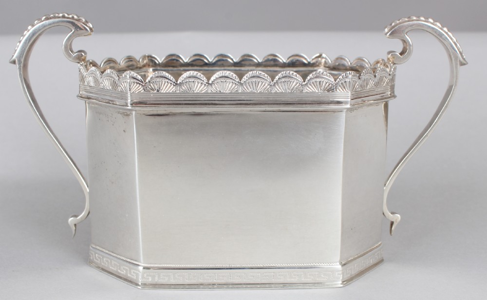 Fine quality George V heavy-gauge silver four-piece tea and coffee service in the late 18th century style View V