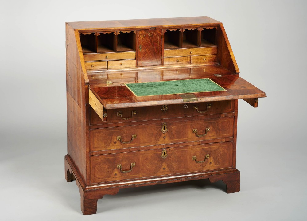 George II period walnut bureau View II