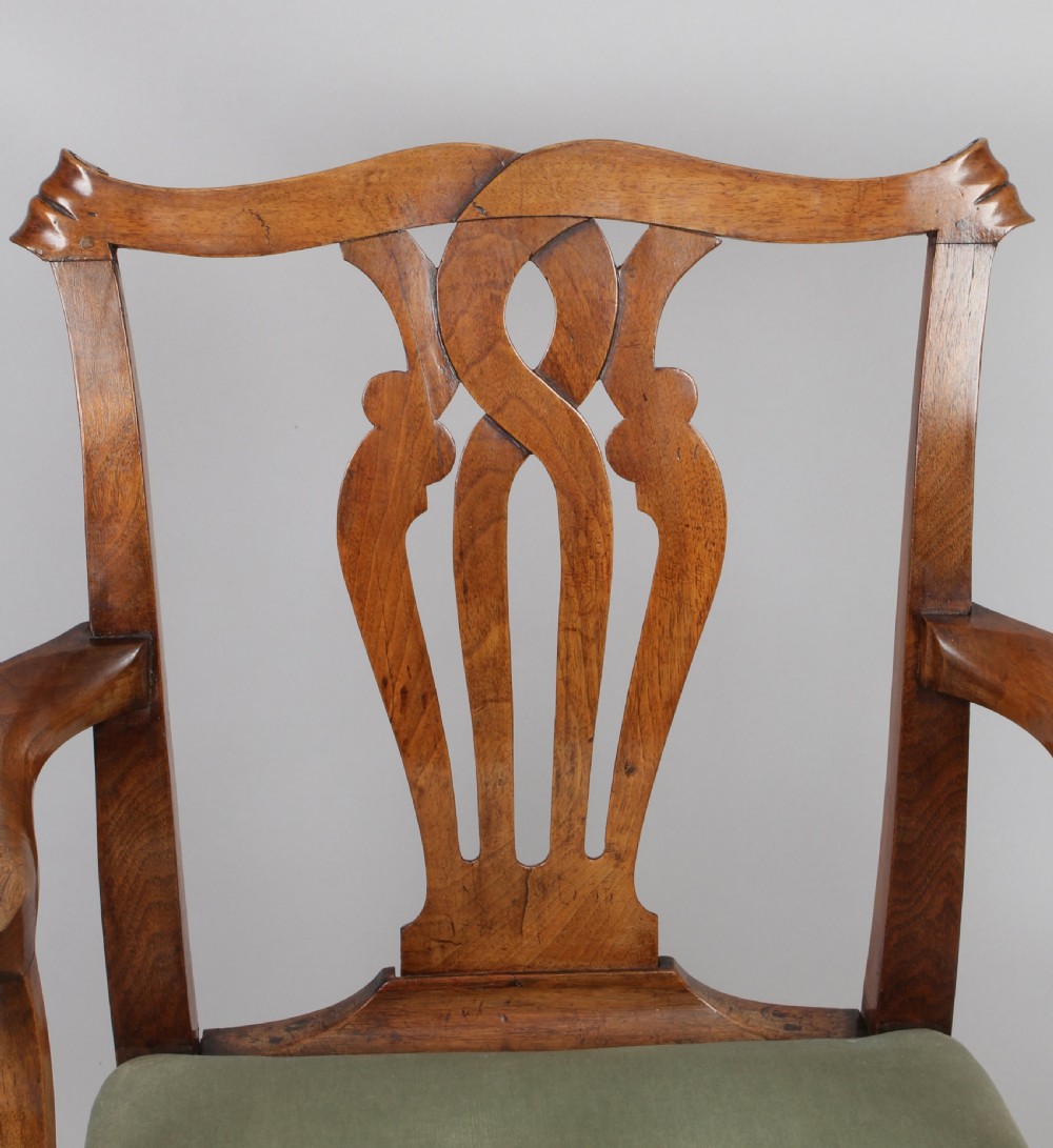 Golden walnut elbow-chair View IV