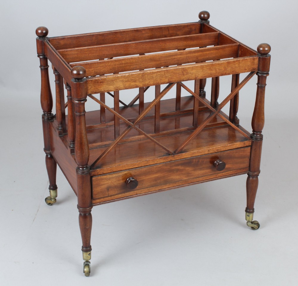 Exceptionally fine mahogany Canterbury