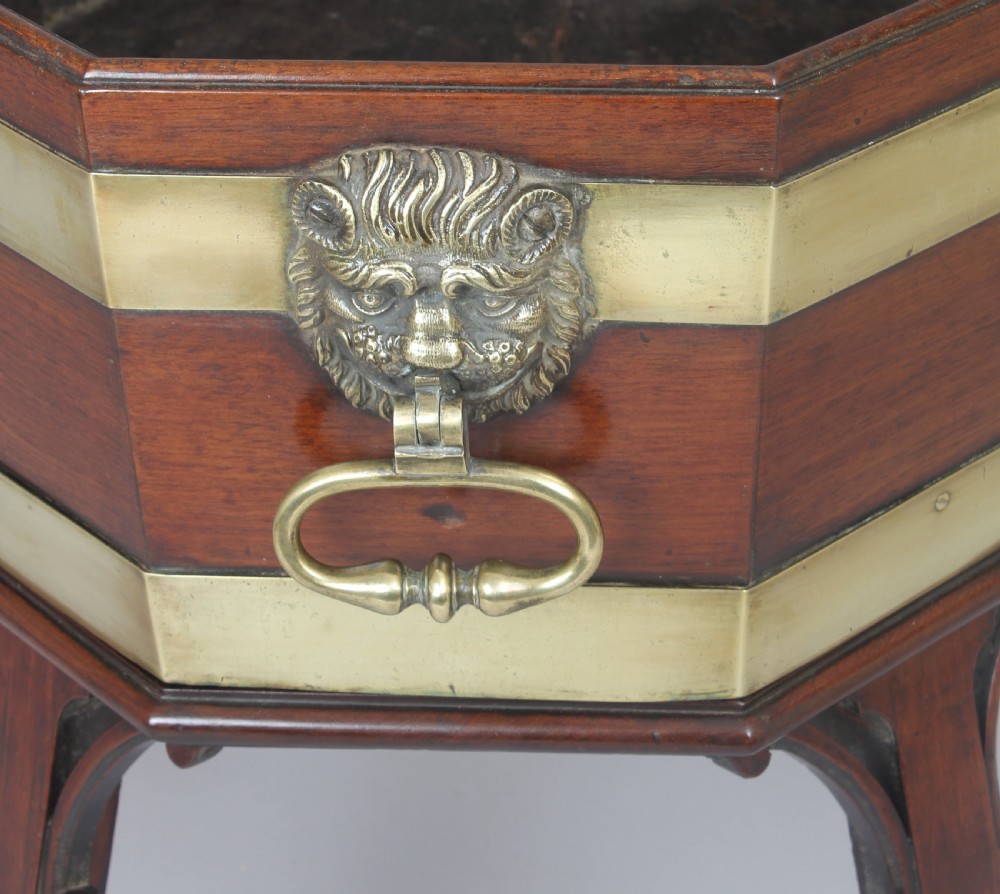Fine George III period mahogany wine-cooler View III