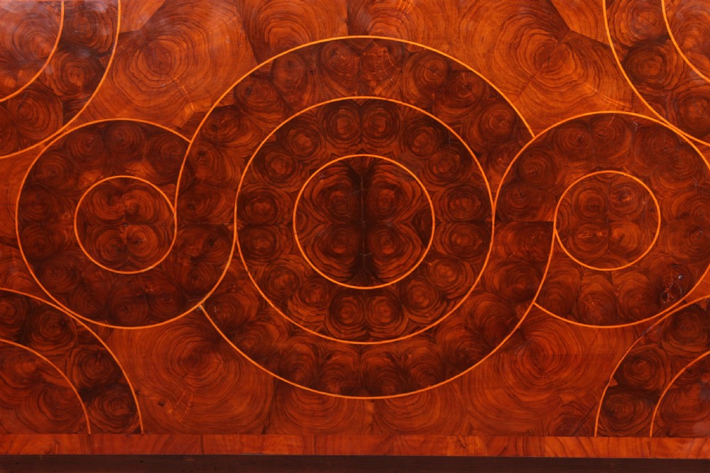 A fine and rare walnut oyster-piece chest-on-stand View IV