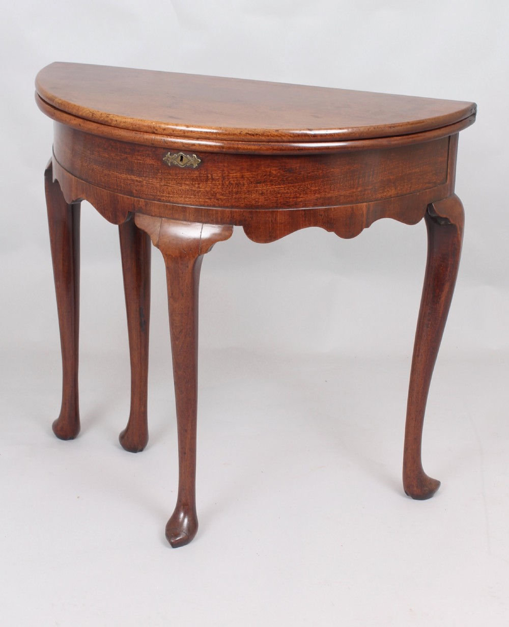 George II period mahogany tea-table View II