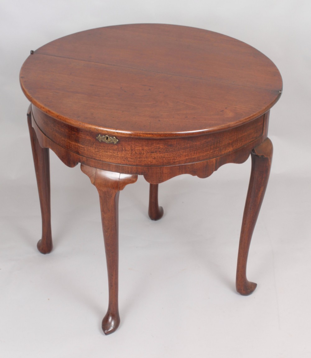 George II period mahogany tea-table View III
