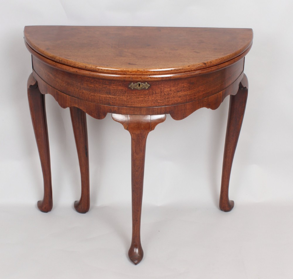 George II period mahogany tea-table View V