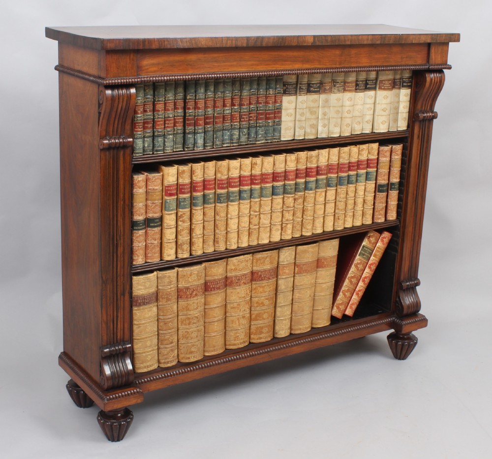 George IV period rosewood small bookcase of fine quality