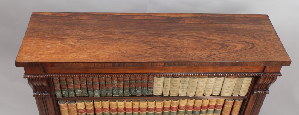 George IV period rosewood small bookcase of fine quality View III