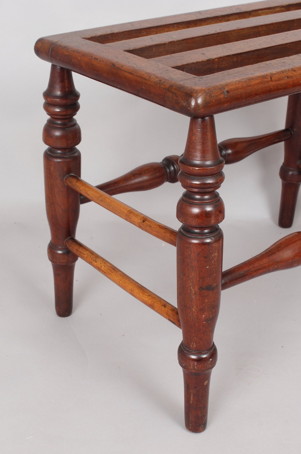 Victorian mahogany luggage-stand View III