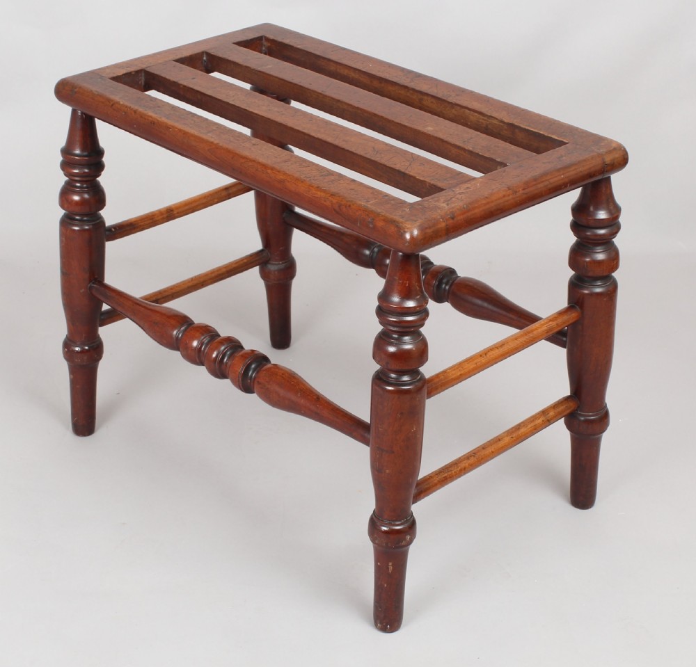 Victorian mahogany luggage-stand View IV