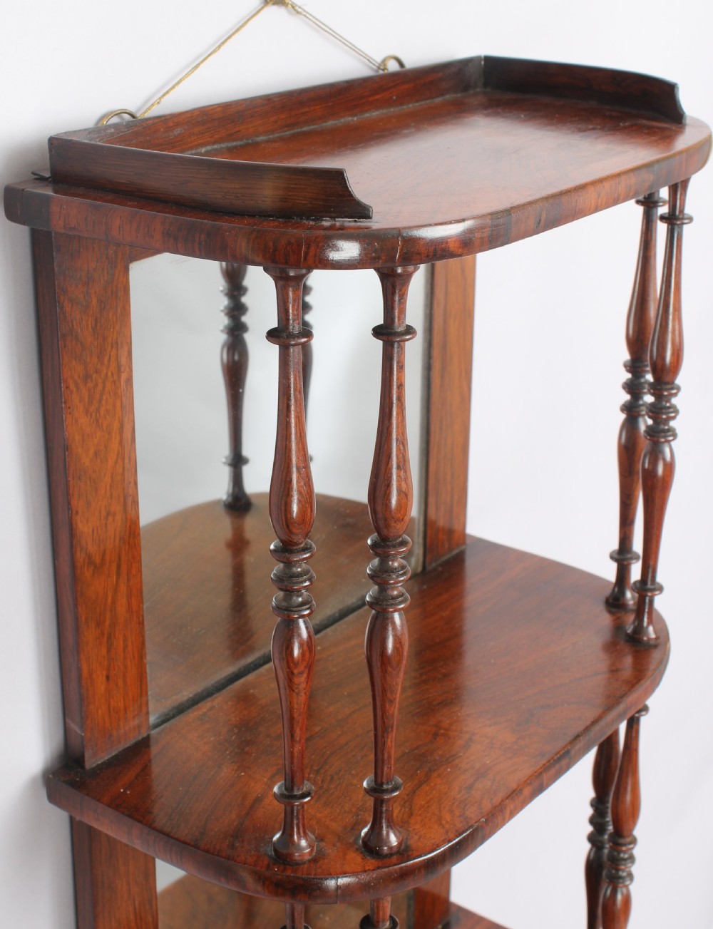 Fine pair of Regency rosewood display-shelves View IV