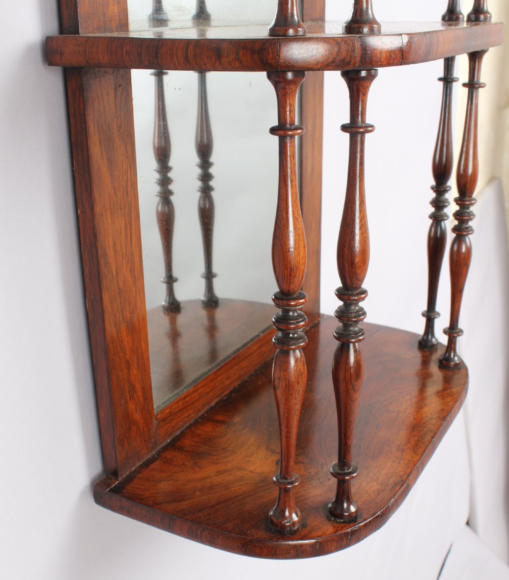 Fine pair of Regency rosewood display-shelves View V