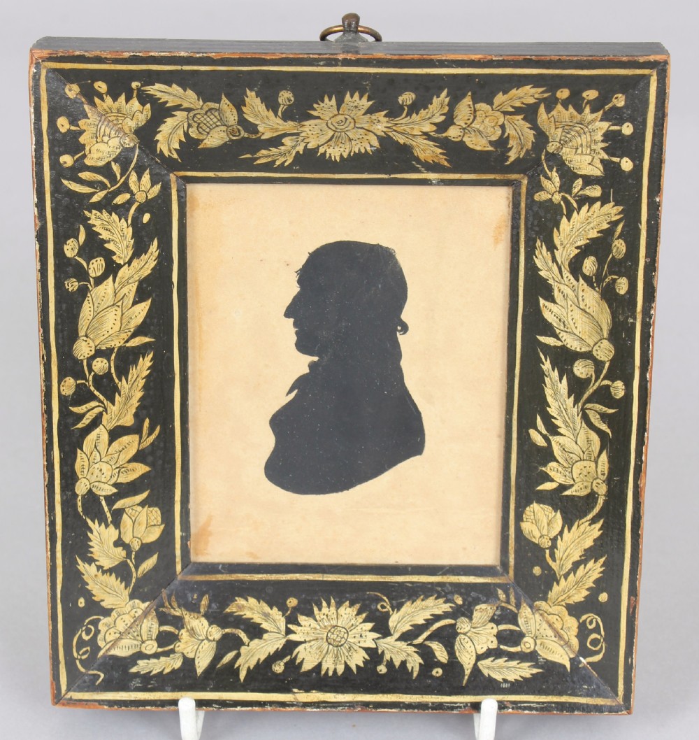 Early 19th century silhouette portrait 