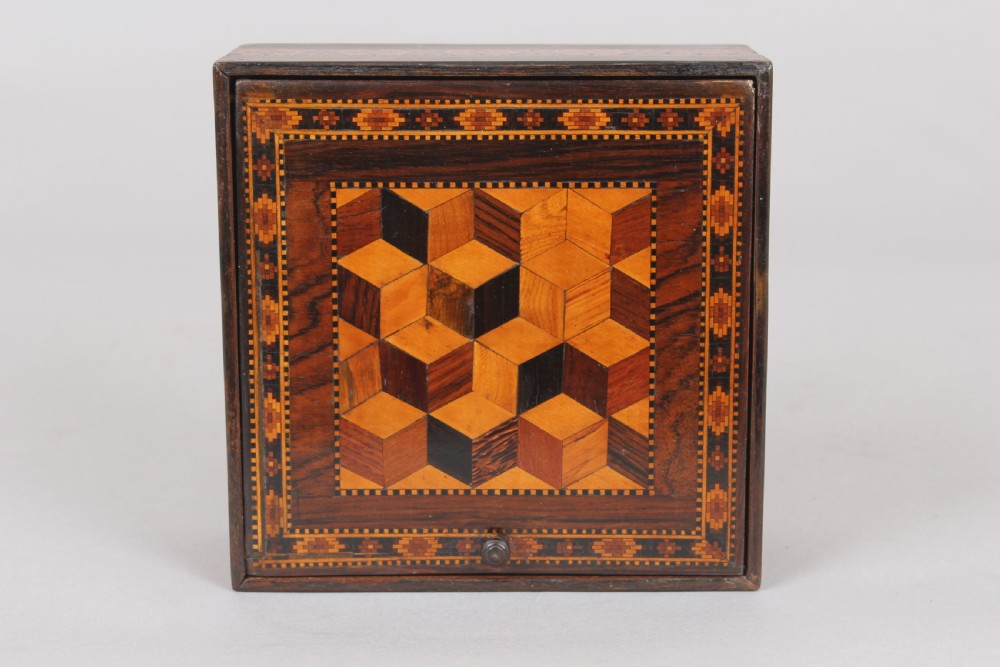 Victorian Tunbridge-ware square box View II