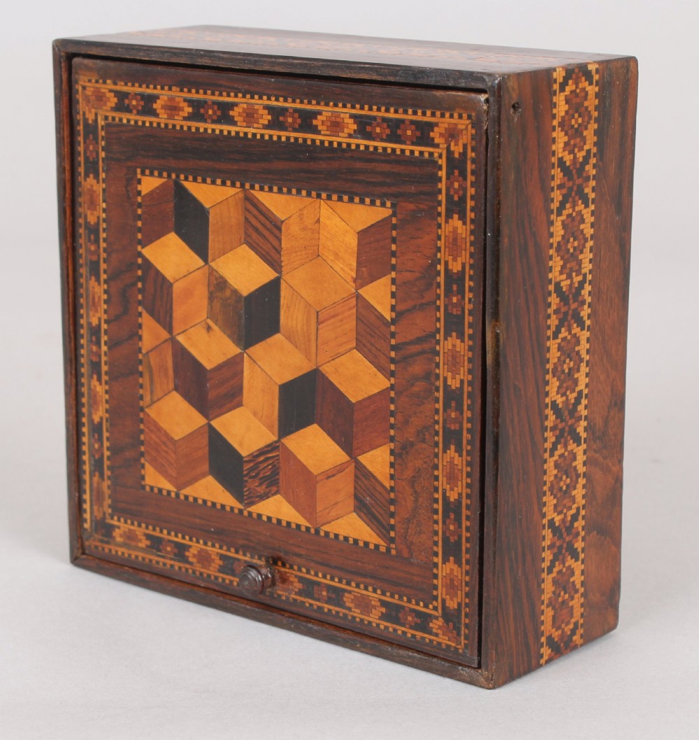 Victorian Tunbridge-ware square box View III