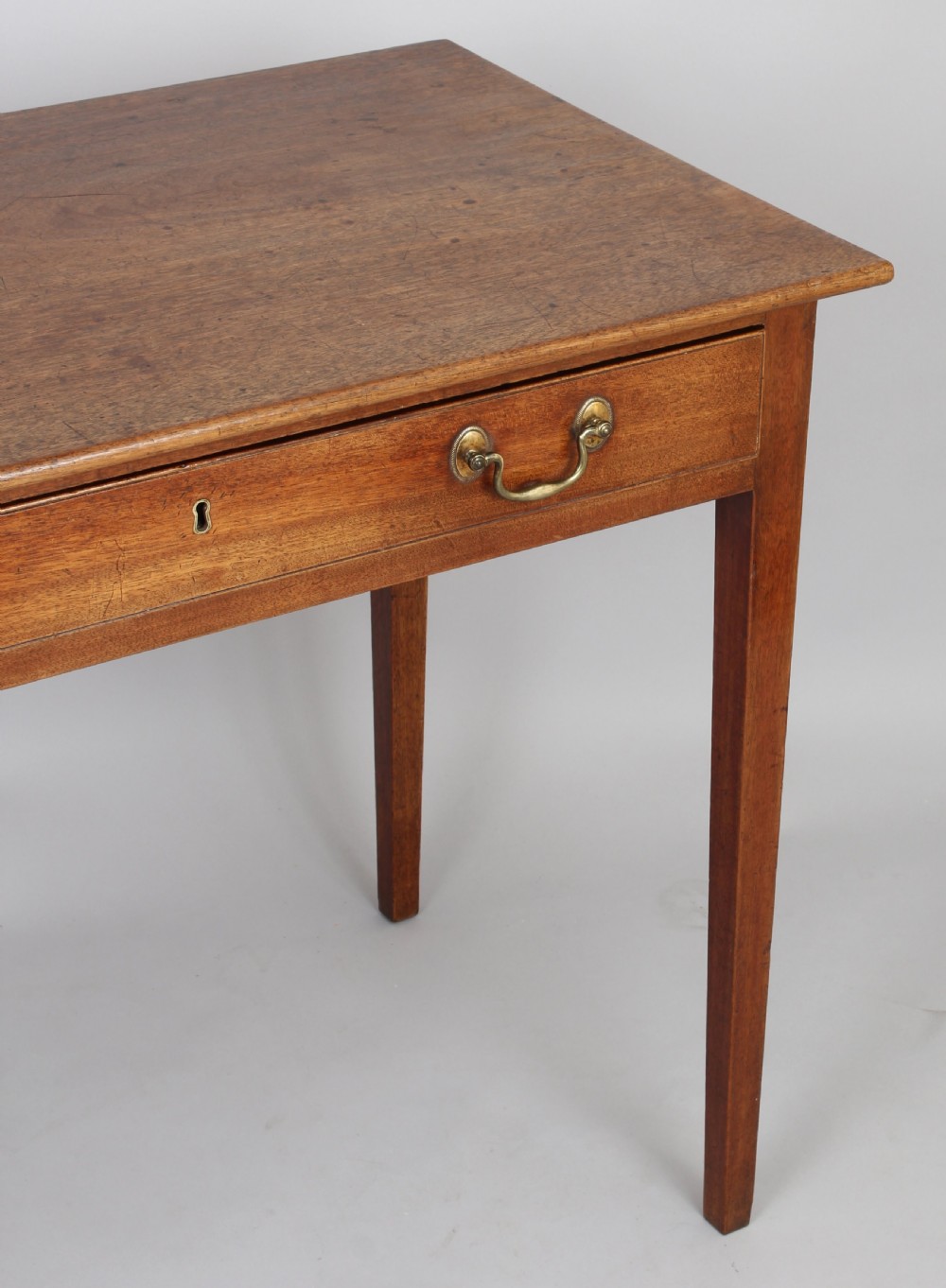 A George III period pale mahogany side-table View III