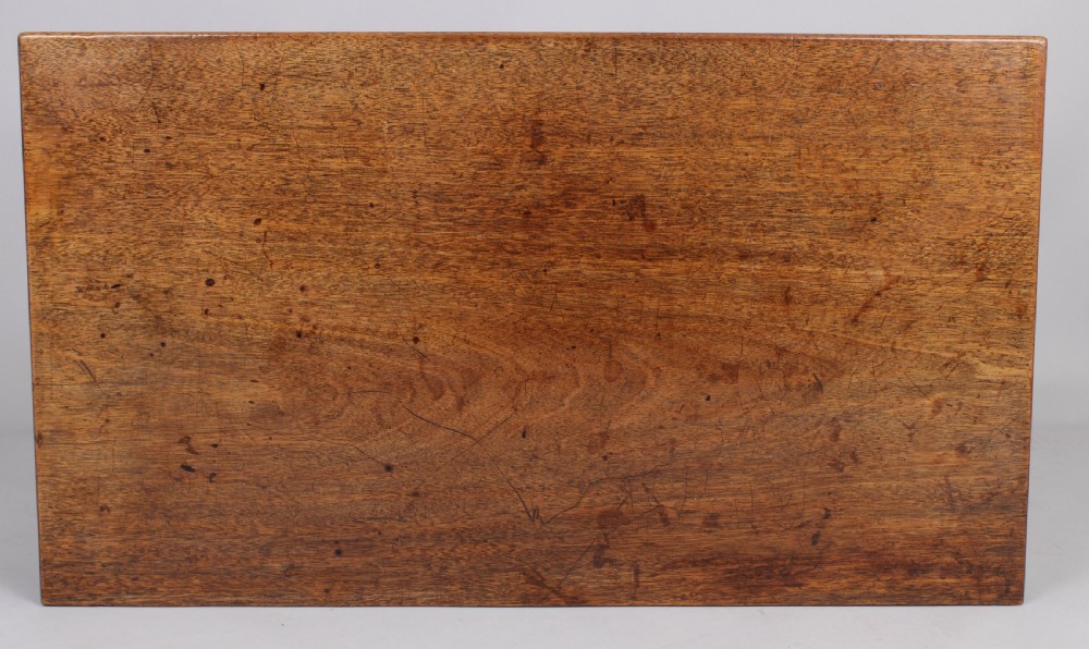 A George III period pale mahogany side-table View IV