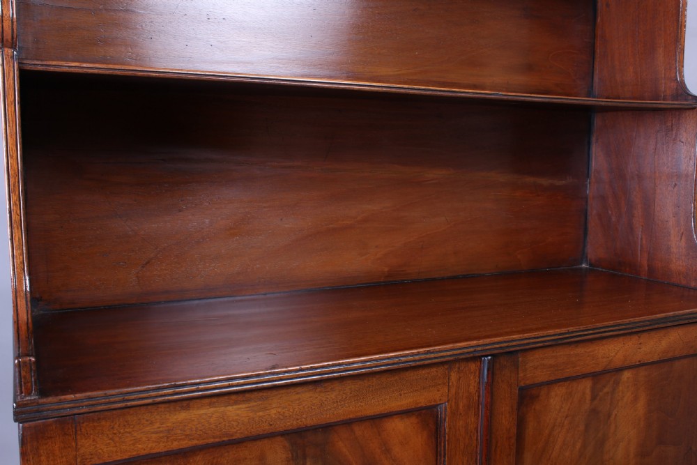 George IV period mahogany bookcase-cabinet View V