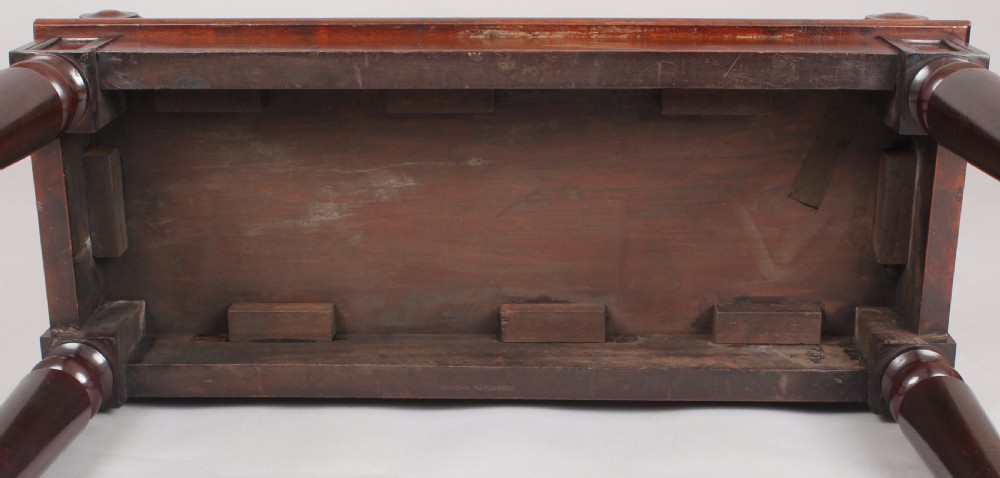 George IV period small hall-bench by Gillows of Lancaster View IV