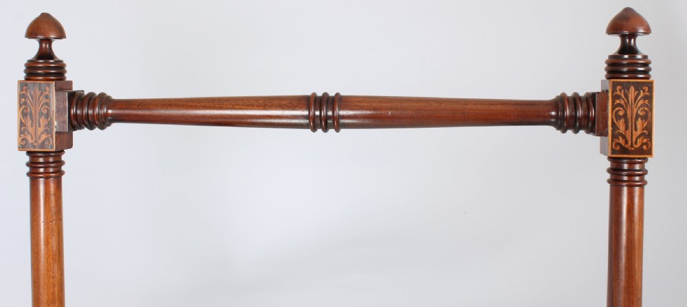 Good quality George IV period mahogany cheval dressing-mirror View III