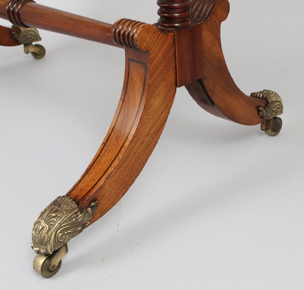 Good quality George IV period mahogany cheval dressing-mirror View IV