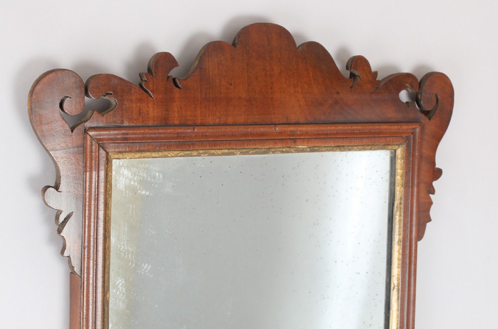 Mahogany fret-work mirror View III