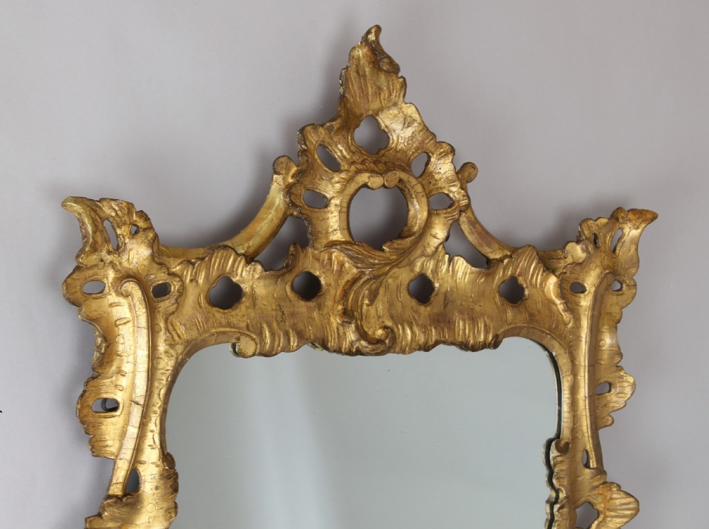 George II/III period carved giltwood mirror View III