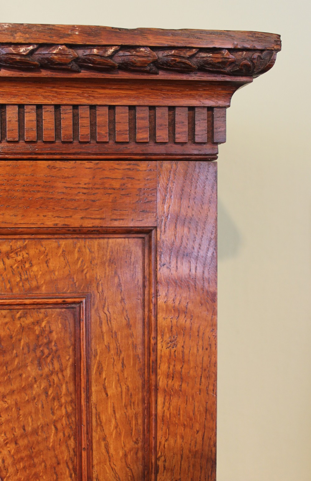 An Edwardian oak stationery cabinet View VII