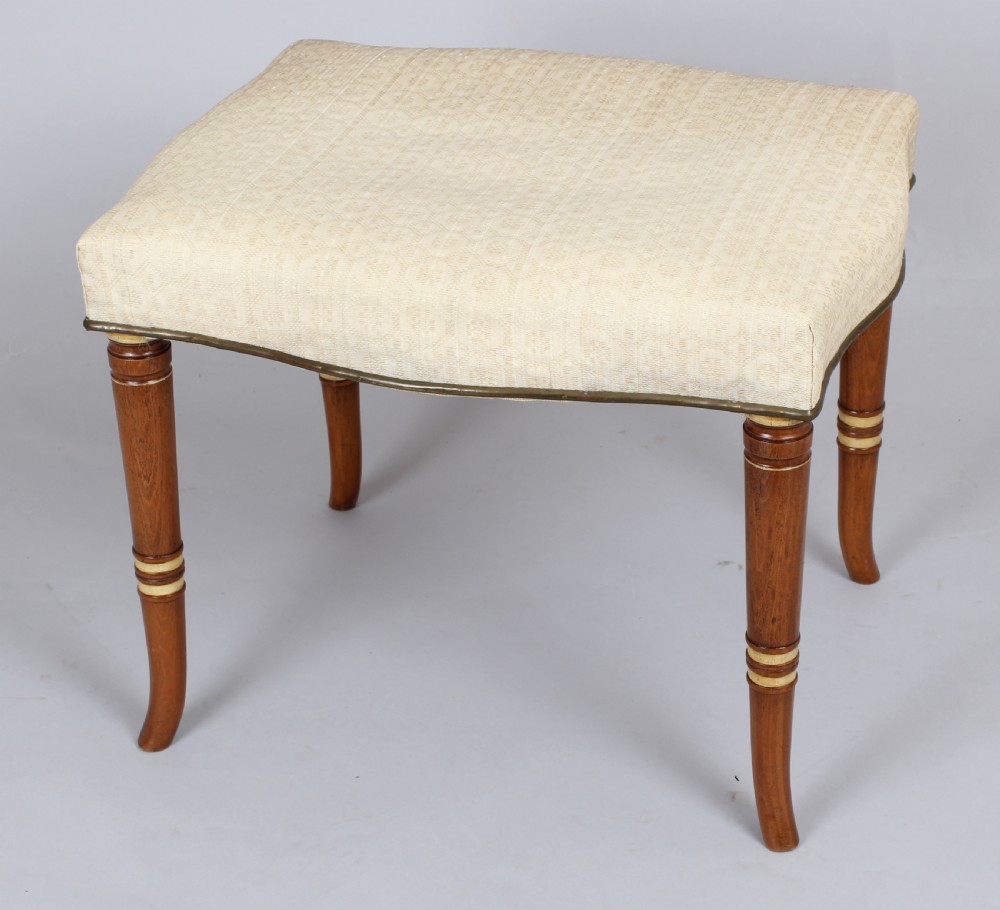 Pair of early nineteenth century Continental stools View II