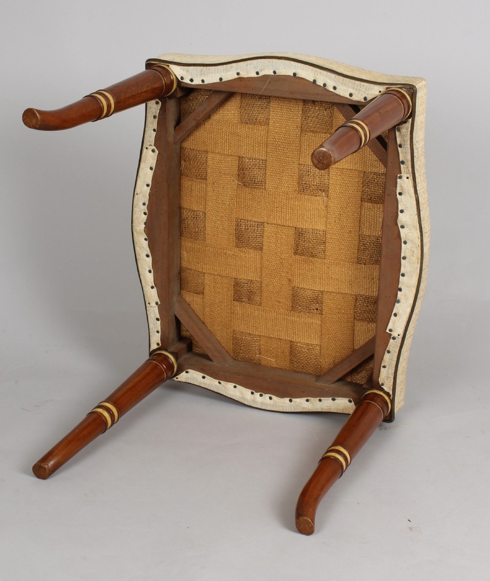 Pair of early nineteenth century Continental stools View IV