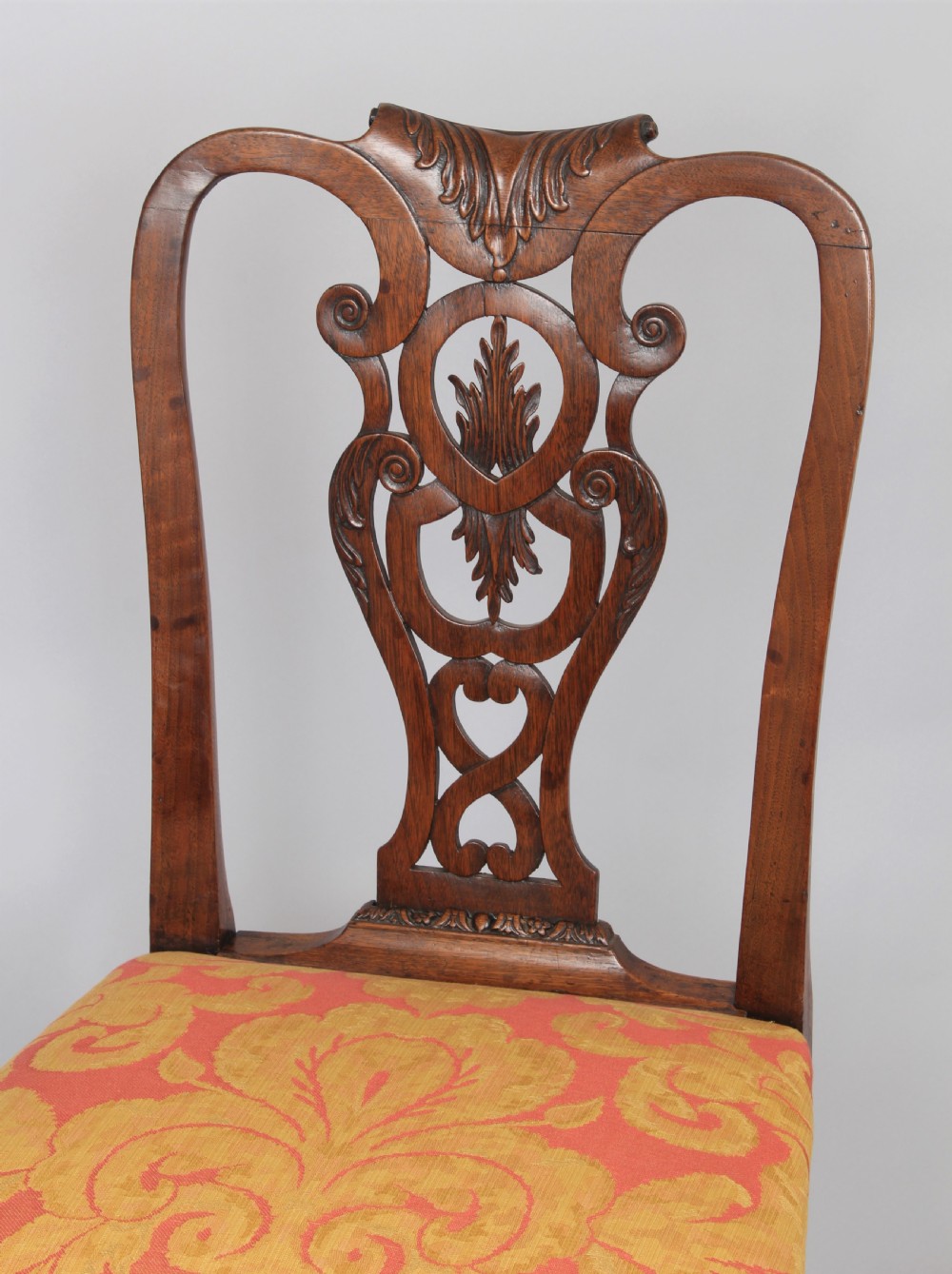 Pair of fine George II period walnut side-chairs View III