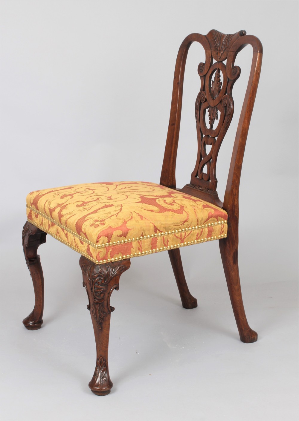 Pair of fine George II period walnut side-chairs View V