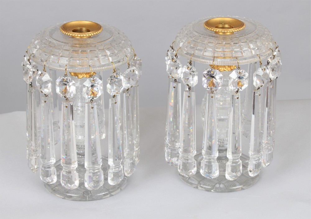Exceptional pair of Regency period lustres View III