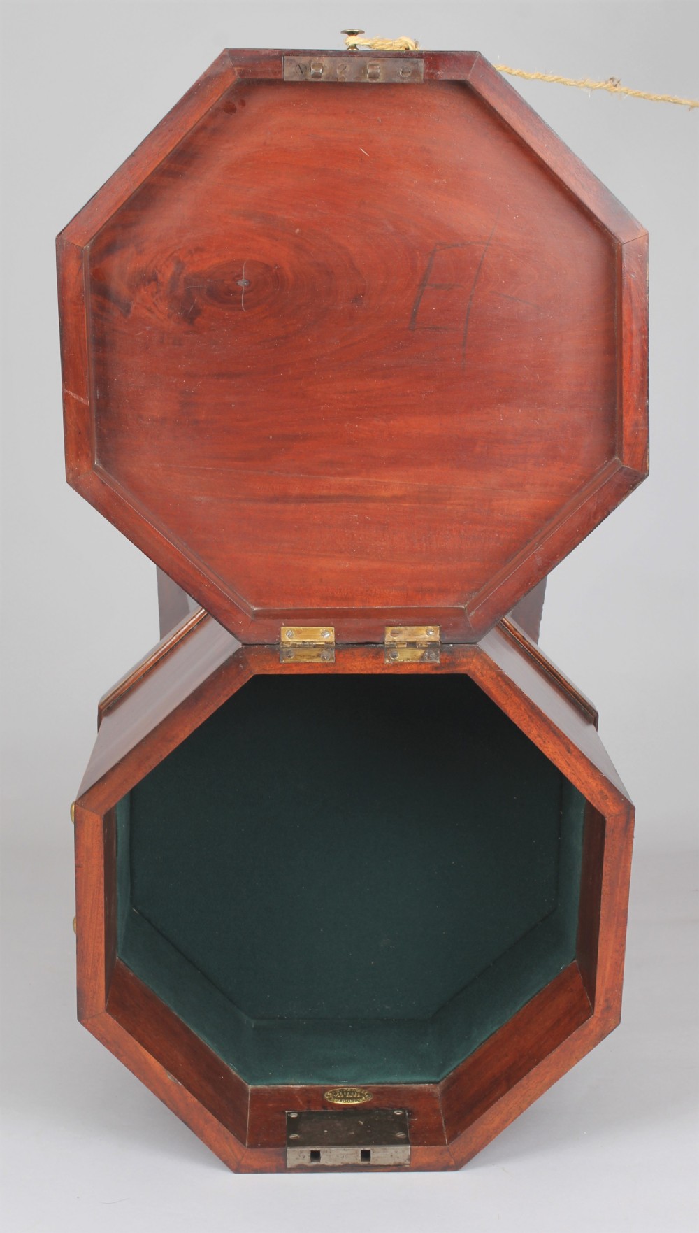 George III period octagonal mahogany cellarette View VI