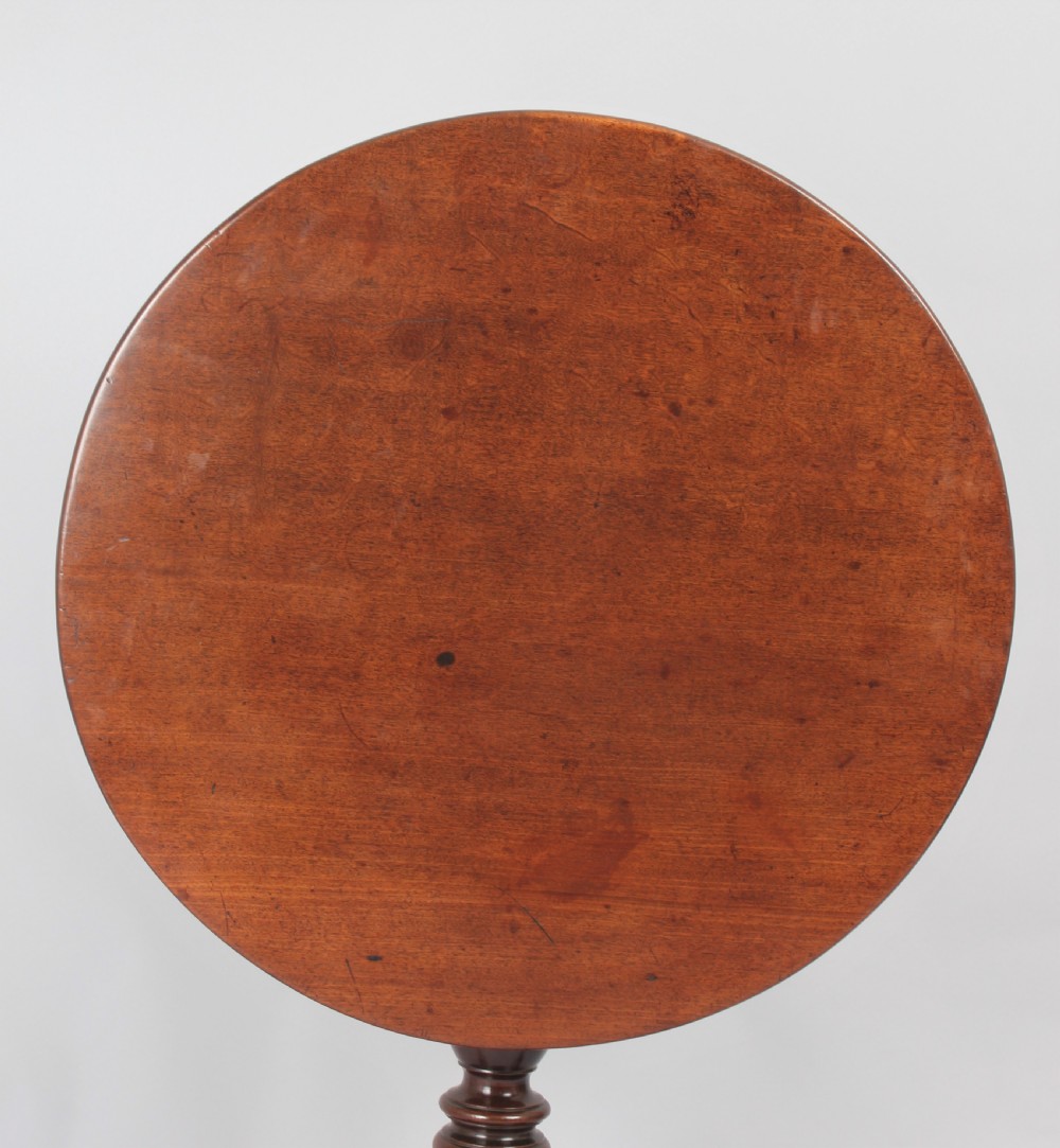 George III period mahogany tripod table View III