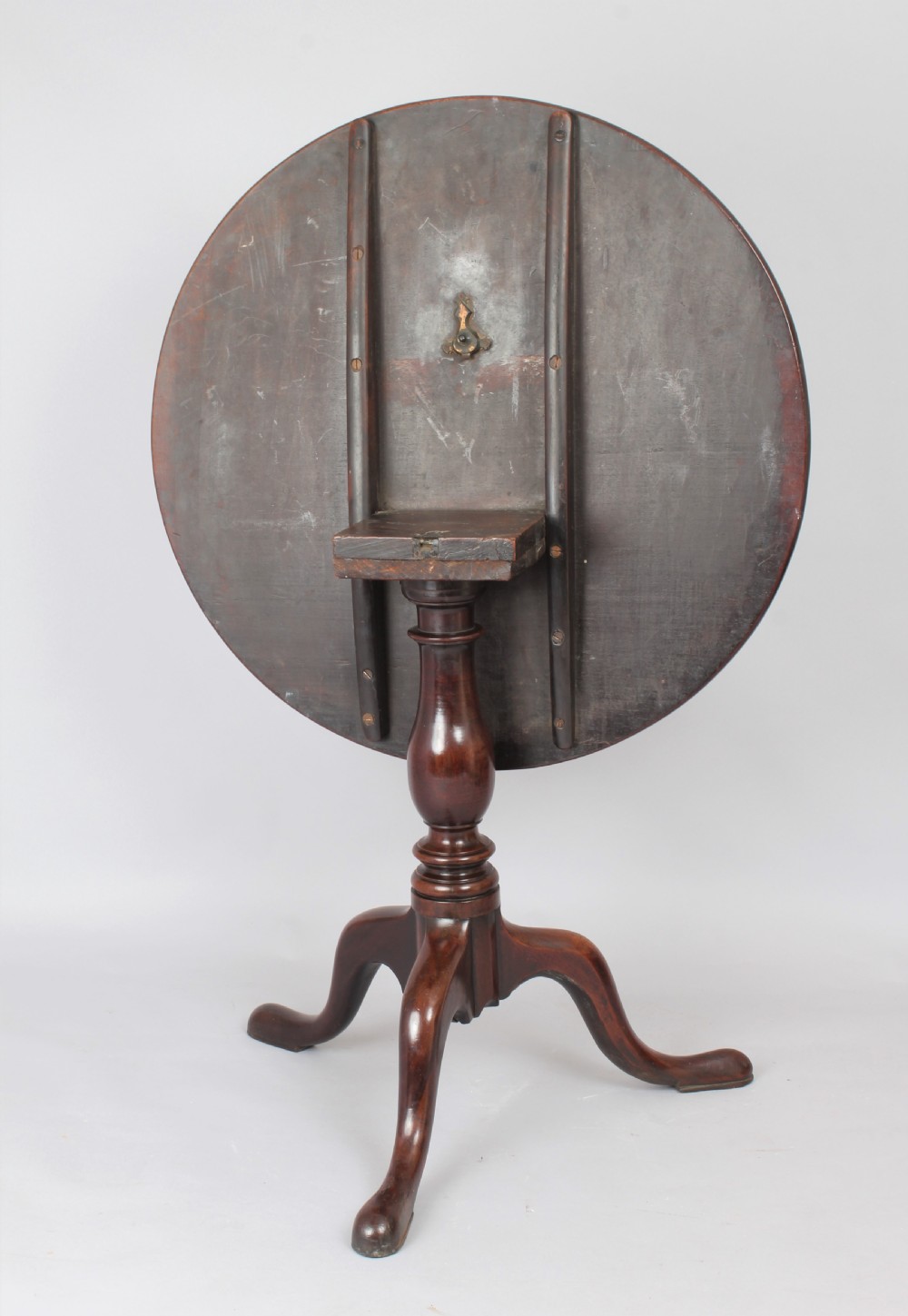 George III period mahogany tripod table View IV