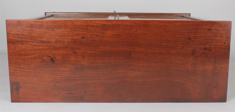 George III period mahogany dwarf side cabinet View V