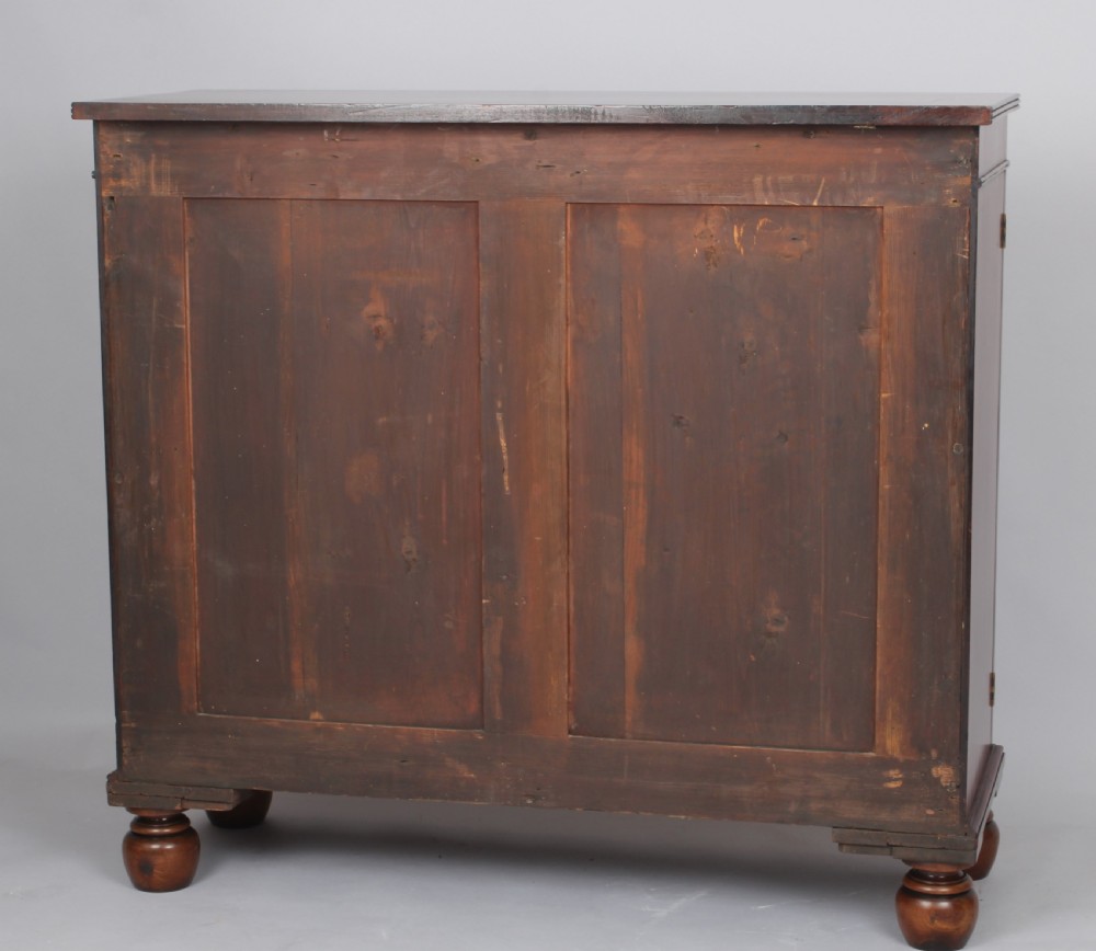George III period mahogany dwarf side cabinet View VI
