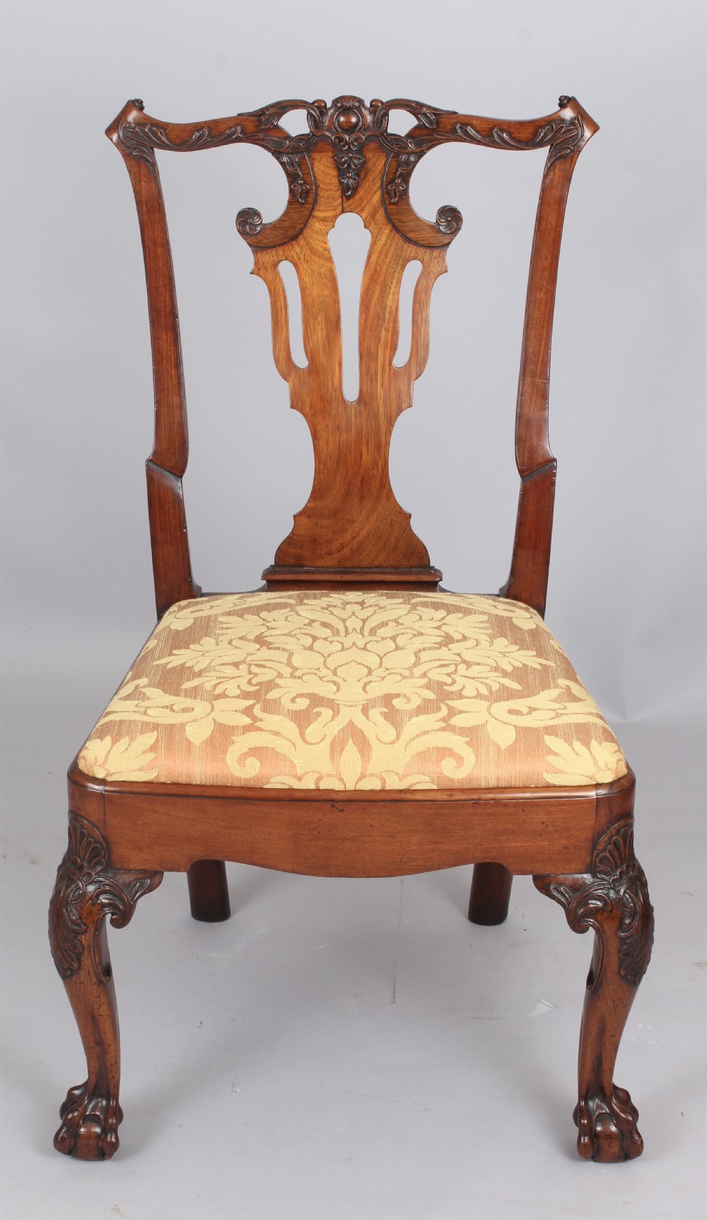 Fine George II period walnut side chair View IV