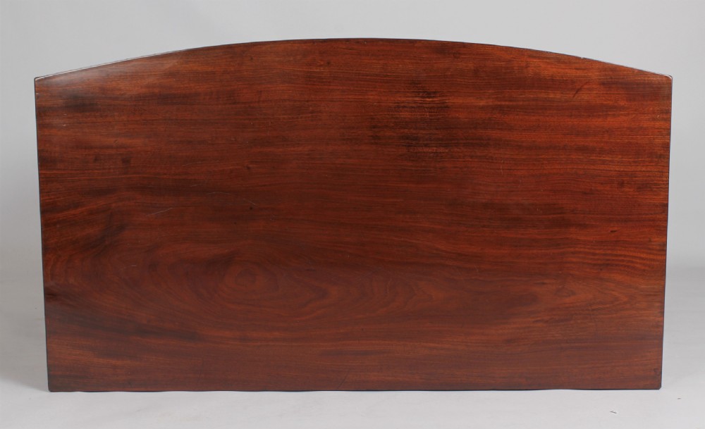 George IV period mahogany small bow-fronted chest of drawers View III