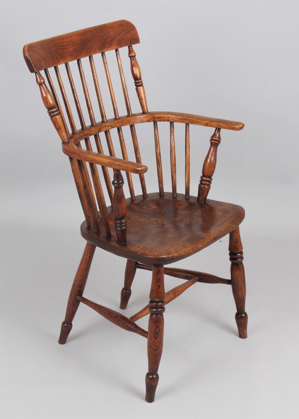 Ash and elm Windsor arm chair View II
