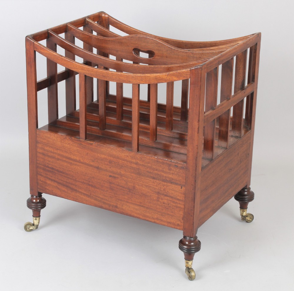 George IV period mahogany Canterbury View IV